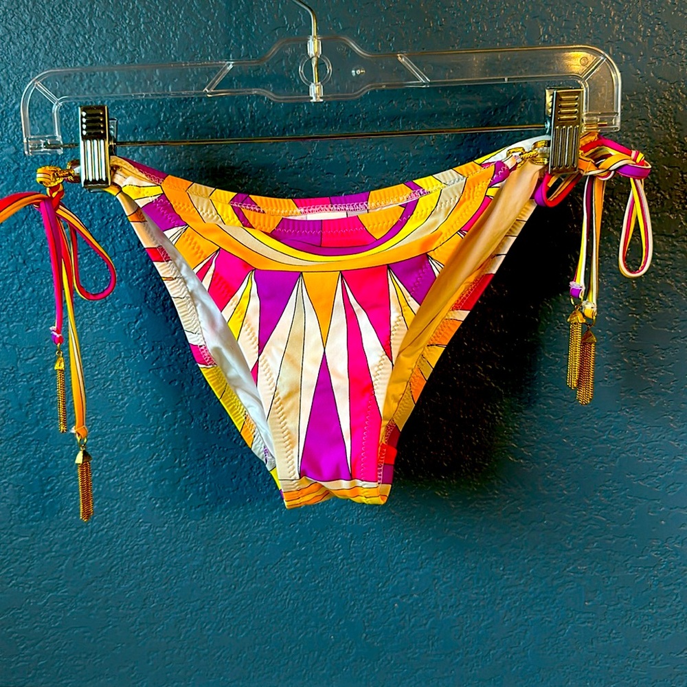 Trina Turk bikini bottom, multi color